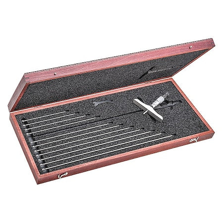 Depth Micrometer, 0-12 In, 4 In Base