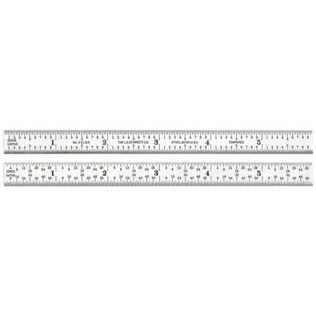 Steel Rule, Heavy Spring-Tempered, 48 In