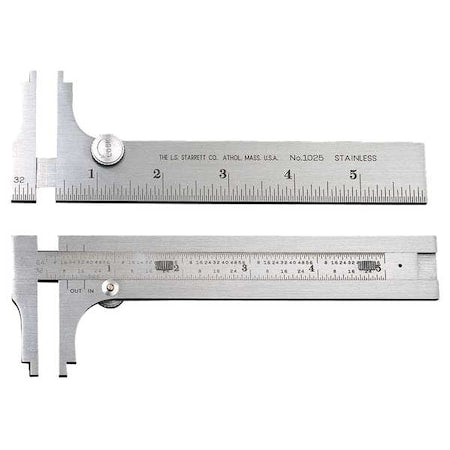 Pocket Slide Caliper, 6 In