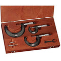 Micrometer Set, 0-3 In, 0.0001 Res, 3 Pc