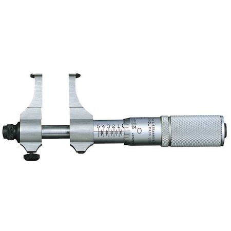 Inside Groove Micrometer, 0.5 to 1.5 In