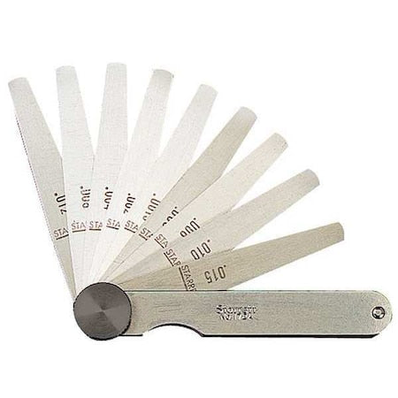 Tapered Feeler Gauge Set, Dim Type Metric