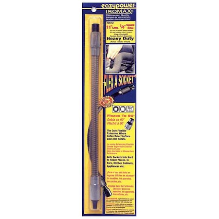 1 Piece Flexible Extension, 1/4 in Square Shank Size
