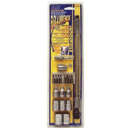 Flex Wrench Socket Kit, Pieces 19