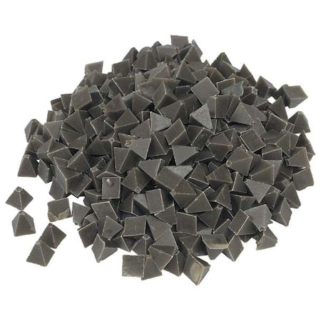 Plastic Media,Pyramid, Brown,1/4