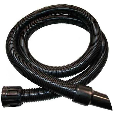 Vacuum Hose, 9 ft L, Black, Plastic