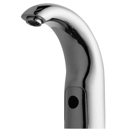Sensor Single Hole Mount, 1 Hole Mid Arc Bathroom Faucet, Polished chrome