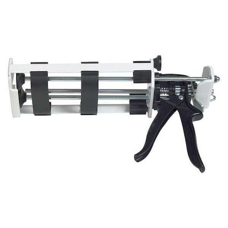 Caulk Gun, 20 oz Container Size, Steel, 26:01:00, Skeleton Frame, Red