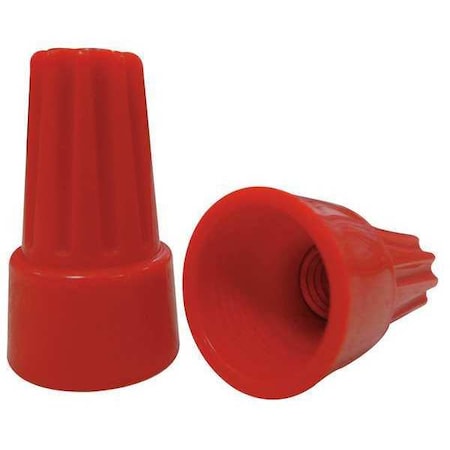 Twist-On Wire Connector, 10 AWG Max, Red, Thermoplastic Insulation, 600 V, 150 PK