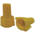 Twist-On Wire Connector, 10 AWG Max, Yellow, Thermoplastic Insulation, 600 V, 100 PK