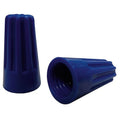 Twist-On Wire Connector, 14 AWG Max, Blue, Thermoplastic Insulation, 300 V, 100 PK