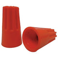 Twist-On Wire Connector, 14 AWG Max, Orange, Thermoplastic Insulation, 600 V, 100 PK