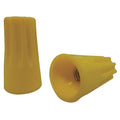 Twist-On Wire Connector, 8 AWG Max, Yellow, Thermoplastic Insulation, 600 V, 100 PK
