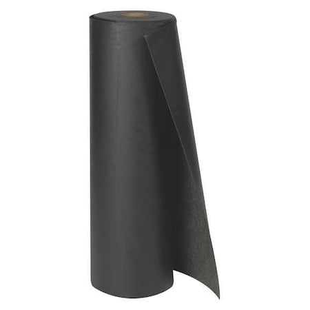Sorbent Roll, 25 gal, 3 ft x 100 ft, Universal, Black, Polypropylene