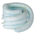 Sorbent Boom, 65 gal, 8 in x 10 ft, Oil, Blue, 4 PK