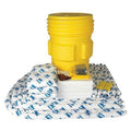 Spill Kit, 82 gal Volume Absorbed per Kit, 95 gal Capacity, Drum, Yellow