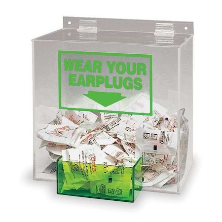 Ear Plug Dispenser, Univ, Holds 200 PR