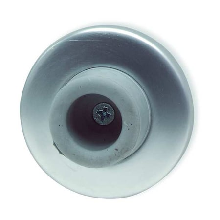 Concave Door Stop, Satin Chrome, 2-3/8"H x 15/16"W
