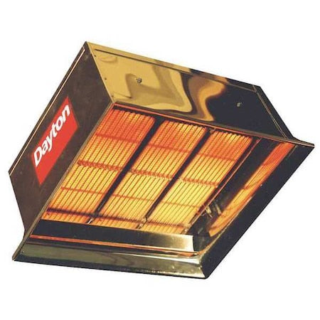 Gas Infrared Flat Panel Heater, LP, 90,000 BtuH Input, 22 1/2 in H x 26 5/8 in W