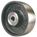 Caster Wheel, Cast Iron, 10 in., 2725 lb.
