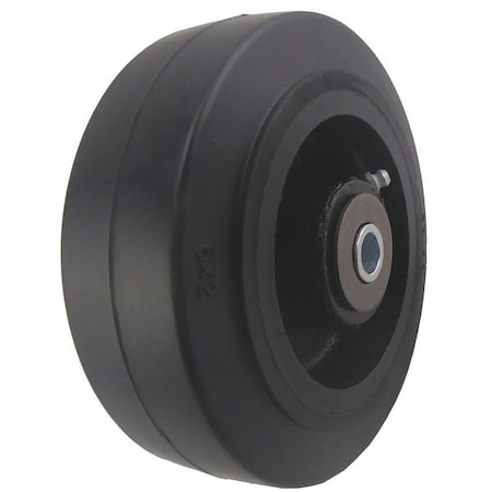 Caster Wheel, Rubber, 6 in., 810 lb.