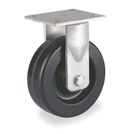 Plate Caster, Rigid, Phenolic, 4 in., 700 lb