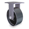 Plte Caster, Rgd, Forged Stel, 6 in, 2000 lb