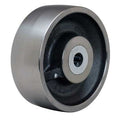 Caster Wheel, Steel, 8 in., 14, 000 lb., Slvr