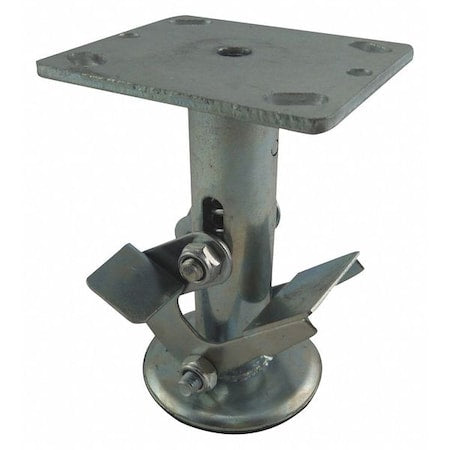 Floor Lock, Plate, 8 in. H, 4 x 4-1/2