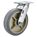 Swivel Plate Cstr, 8 in Dia, 675 lb, Roller
