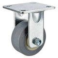 Rigid Plate Caster, TPR, 4 in., 350 lb.
