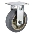 Rigid Plate Caster, TPR, 6 in., 600 lb.