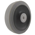 Caster Wheel, Gray, 70 Shore A, 1/2 in Bore
