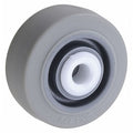 Caster Wheel, TPR, 3 in., 200 lb., Gray Core