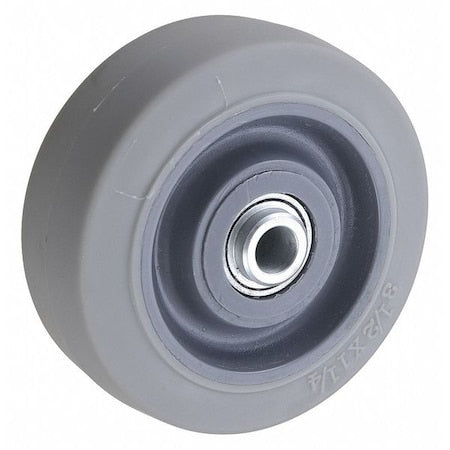 Caster Wheel, 3-1/2 in., 250 lb, 70 Shore A