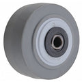Caster Wheel, TPR, 4 in., 350 lb, Gray