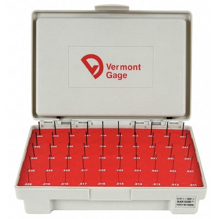 Black Ox-Coated Pin Gauge Set, Dim Type "