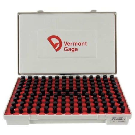 Black Ox-Coated Pin Gauge Set, Dim Type "