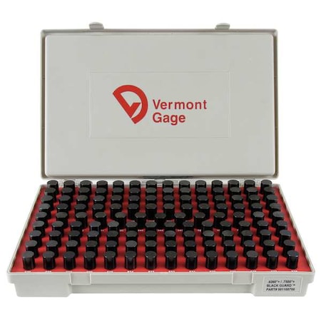 Black Ox-Coated Pin Gauge Set, Dim Type "