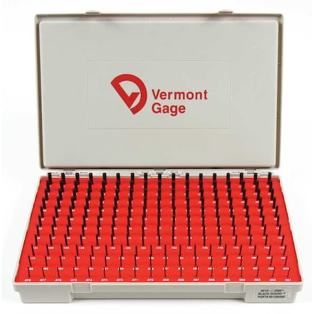 Black Ox-Coated Pin Gauge Set, Dim Type "
