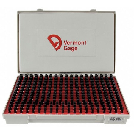 Black Ox-Coated Pin Gauge Set, Dim Type "