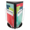 Rotating Literature Rack, 13" H, Black