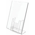 Sign and Literature Holder, 11" H, Clear
