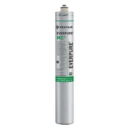 Quick Connect Filter, 1.7 gpm, 0.5 Micron, 3"" O.D., 21 in H
