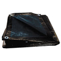 Standard Duty Tarp, 5 ft 6 in x 7 ft 6 in, 5.1 Mil, Brown/Black, Polyethylene