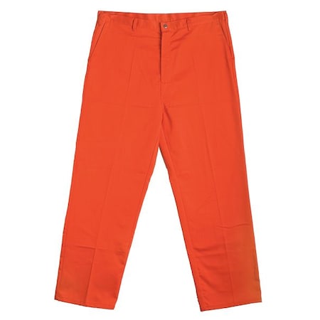 Flame-Retardant Treated Cotton Pants, Orange, 2XL