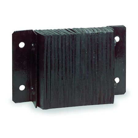 Dock Bumper, 10x4-1/2x10-3/4 In., Rubber