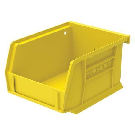 Hang & Stack Storage Bin, Plastic, Yellow, 3 in H, 4 1/8 in W, 5 3/8 in L