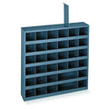 Pigeonhole Bin Unit, 23.75 in W x 4.75 in D x 23.75 in H, 36 Compartments, Gray, Steel