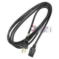 Power Cord, 5-15P, SJT, 10 ft., Blk, 13A, 16/3